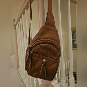 Super Soft Leather Brown Leather Belt Bag
